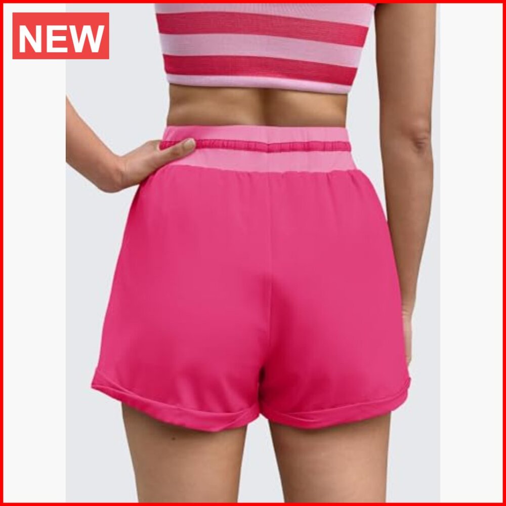 Lightweight High Waisted Drawstring Running Short… - image 4